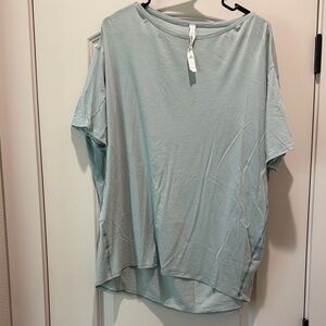 lululemon athletica Pale Blue Relaxed Short Sleeve Tee